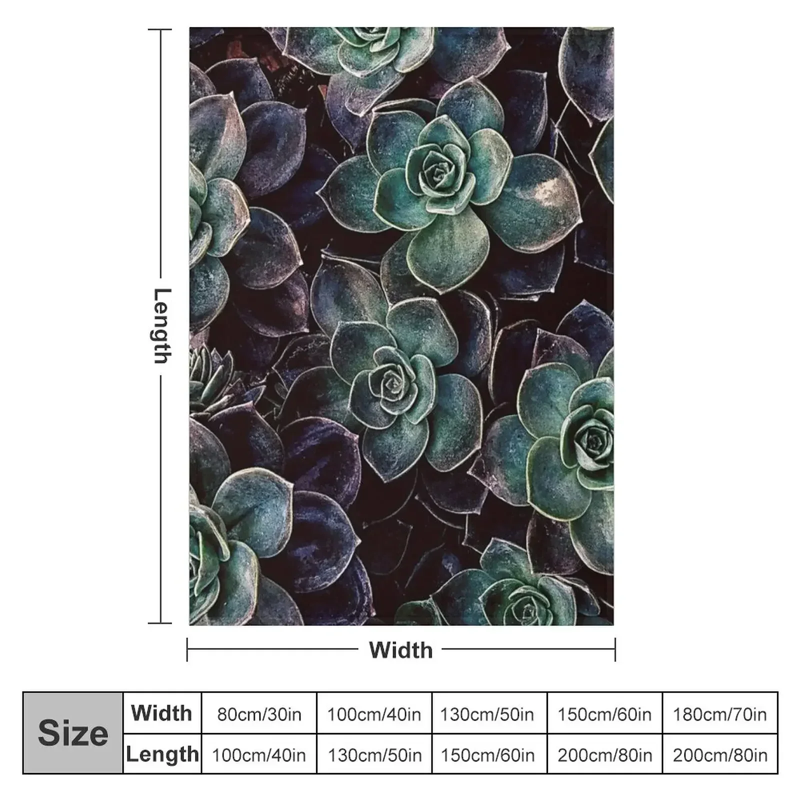 succulent plants Throw Blanket Hairys Decorative Throw Blankets