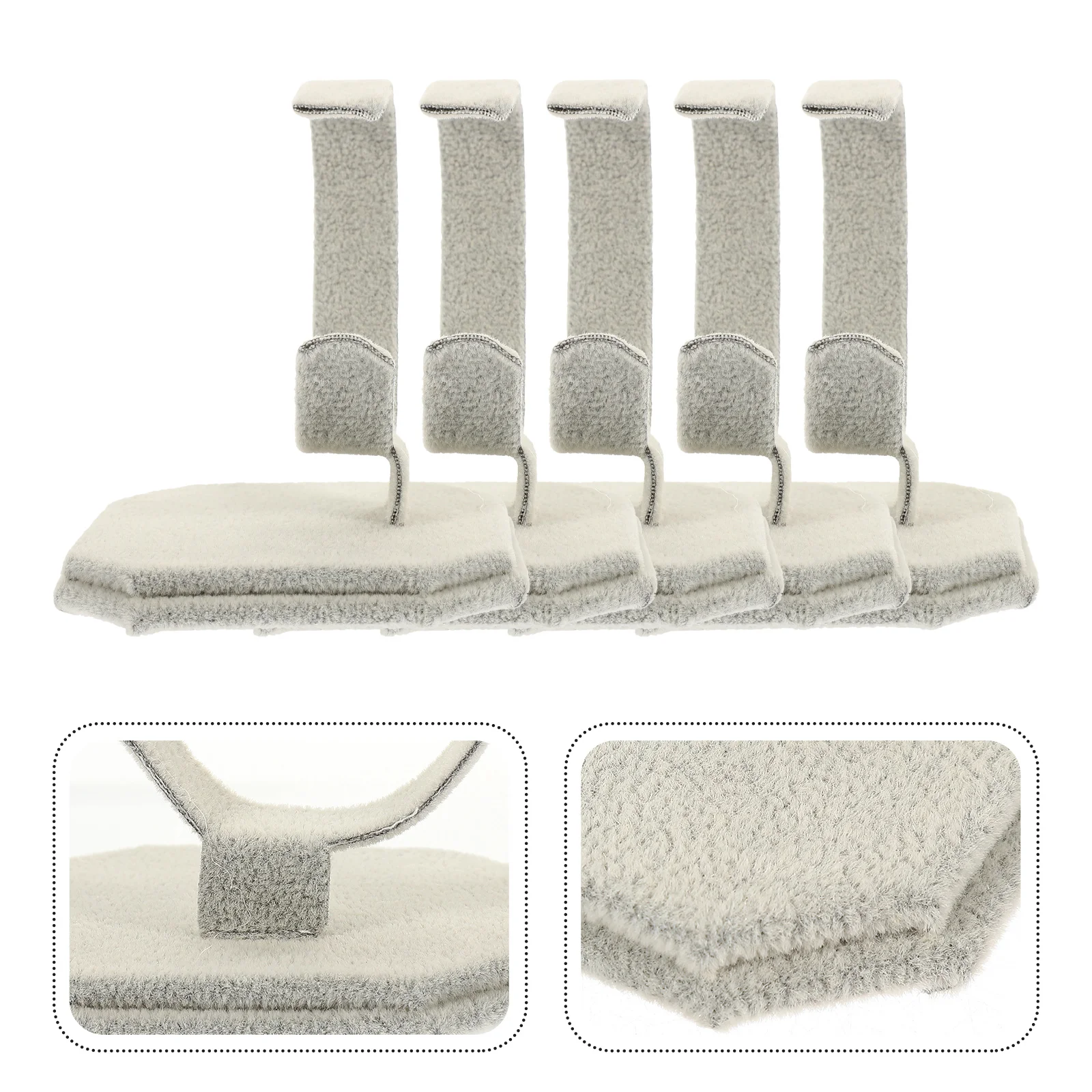 

5pcs Display Rack Suede Flannel Jewelry Holder for Showcase Bangle ganizer Bracelets Bangle ganizer Stable Metal St Storage