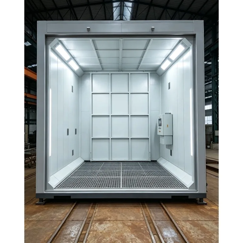 CE Certified SandBlasting Room with Sandblast Pot for Sandblasting Industrial Blast Room with Dust Collector