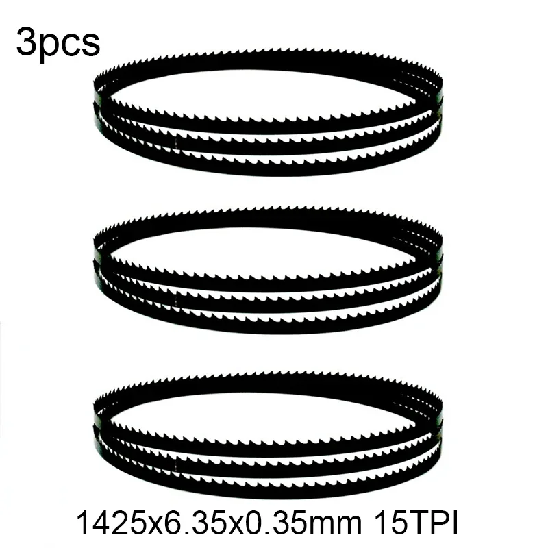 3 шт. полотна для ленточной пилы 1425 мм * 6,35 мм * 0,35 мм 15TPI деревообрабатывающие инструменты аксессуары резка древесины принимаем настройку