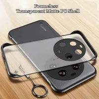 Clear Frameless Matte Phone Cover For Xiaomi 14 Ultra Transparent Thin Hard PC Shockproof Phone Case For Xiaomi Mi 13 Pro 15 14T