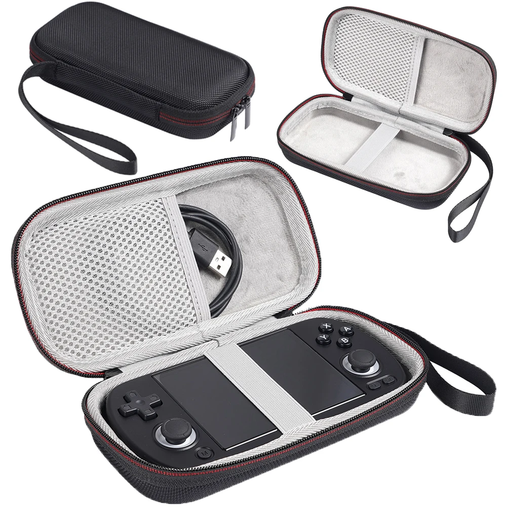 Carrying Case For RG40XX H Handheld Game Console Storage Bag Anti-scratch Travel Protective Case with Mesh Bag Console Bag