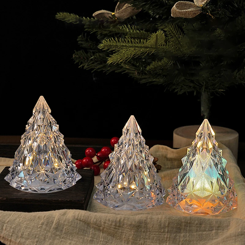 Iceberg Nightlight LED candela elettronica luce vigilia di natale lampada atmosfera di cristallo KTV Decor per la decorazione della festa nuziale