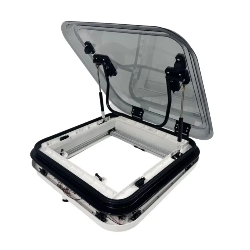 

ATVMotorhome Double-Glazed Campervan Camper Trailer Roof Window Caravan Glass RV Skylight 500X500mm