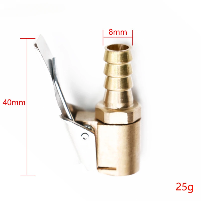 New type of extended car tire pneumatic chuck inflation pump valve plug clamp adapter car brass inflation pump tire wheel valve