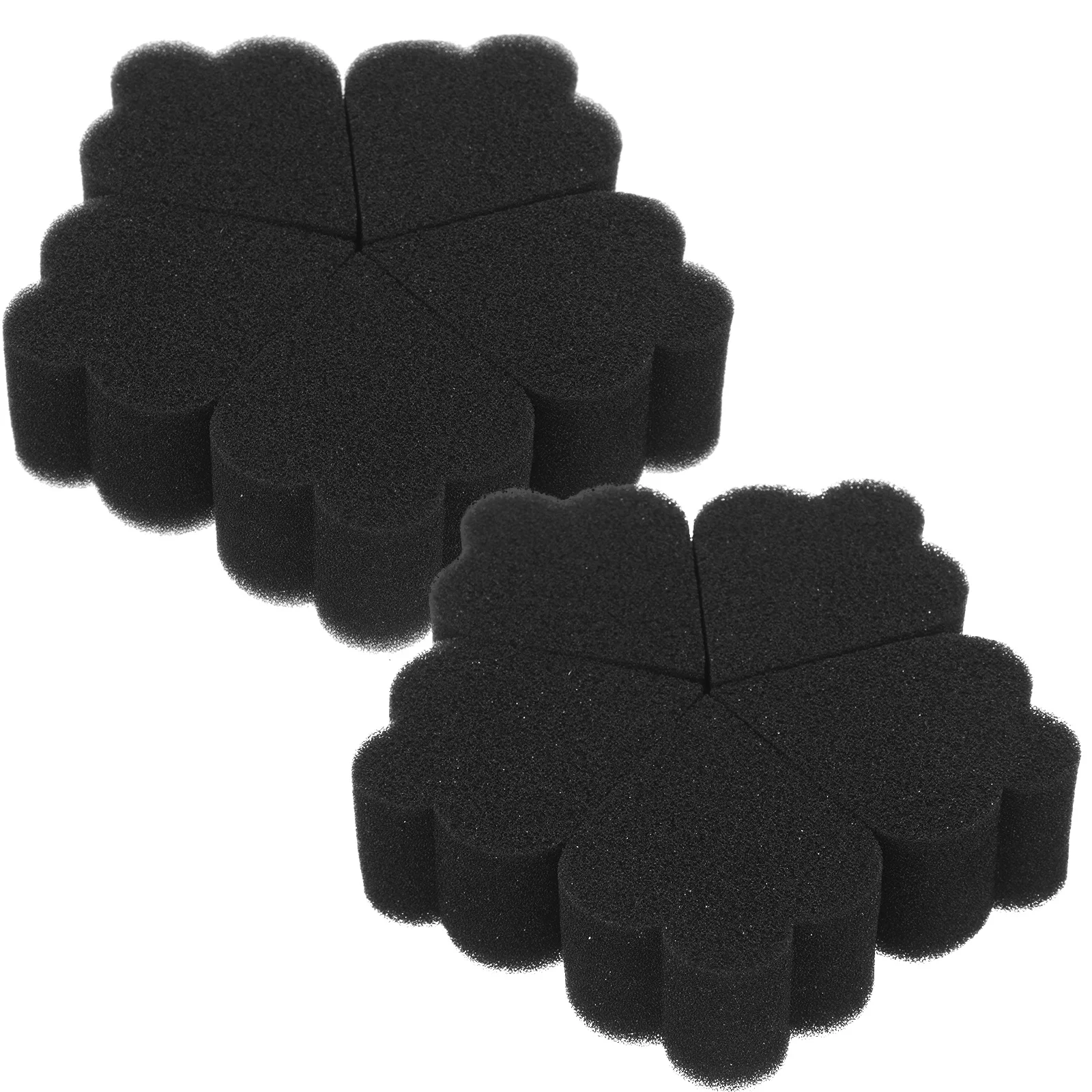 Set di 10 spugne per applicatore per trucco portatile a forma di fiore di pruno per fondotinta in polvere