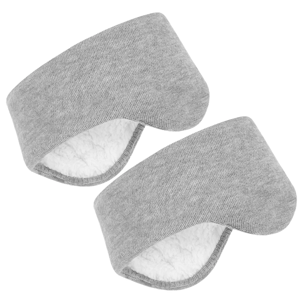 

2pcs Sleep Earmuffs Elastic Fleece Warm Ear Muffs Winter Noise Reduction Sleeping Mask Eye Cover Quiet Comfortable Ear