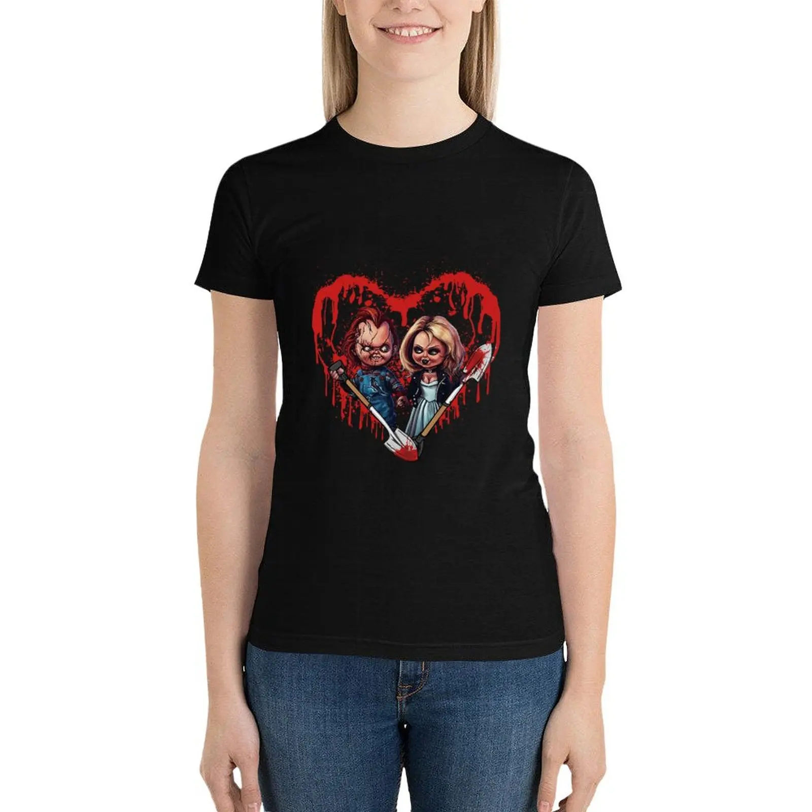 Chucky Bride of Chucky, chucky T-Shirt heavyweights new edition blanks tight shirts for Women