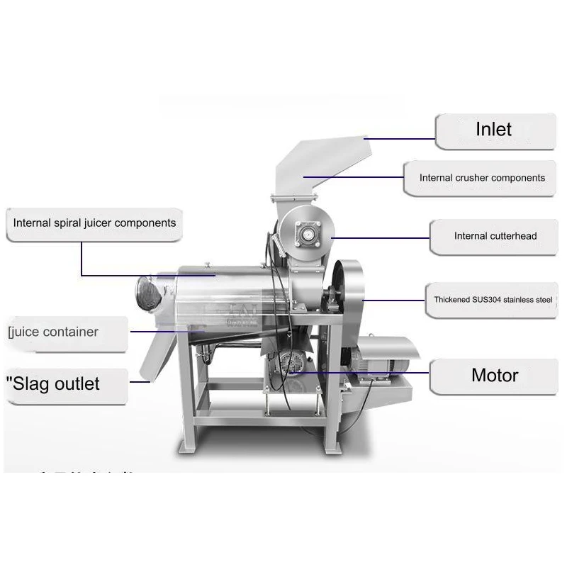 آلات تجهيز العصير التجارية الصحافة آلة عصارة الرمان الكهربائية الأوتوماتيكية