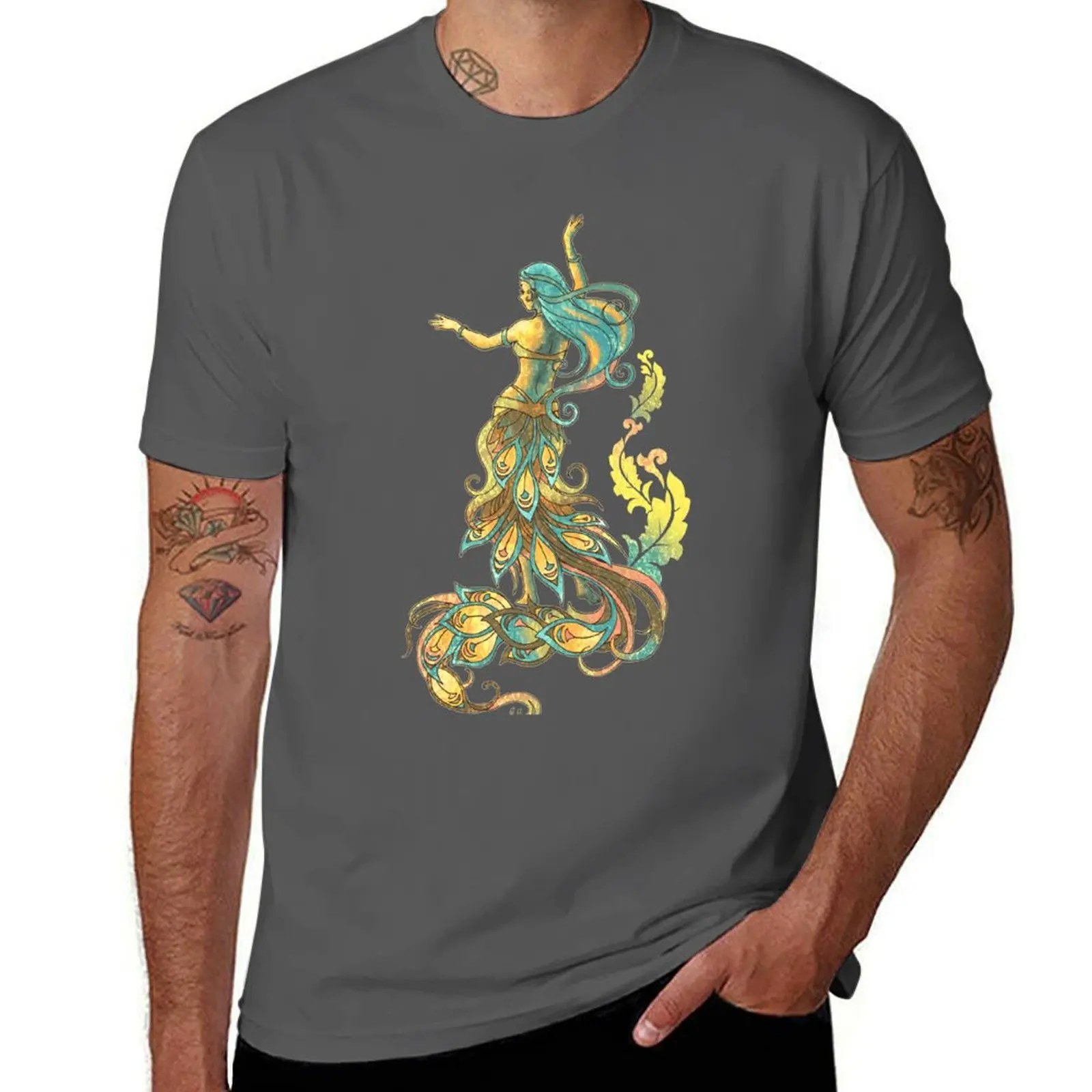 

Bellydancer T-Shirt graphic tee shirt street wear oversized t shirt men clothings