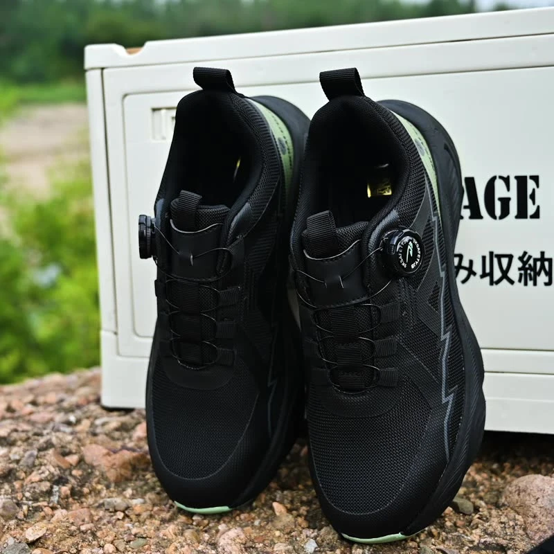 Four‑Season Microfiber Leather Safety Shoes Steel Toe Anti‑Smash Anti‑Puncture Rubber‑Sole Comfort Wear‑Resistant Non‑Fatigue Pr