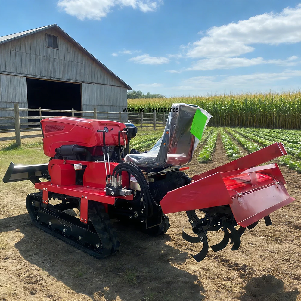 Mini Tracked Tractor Agriculture Cultivators Rotary Tiller Tractor Equipment for Sale