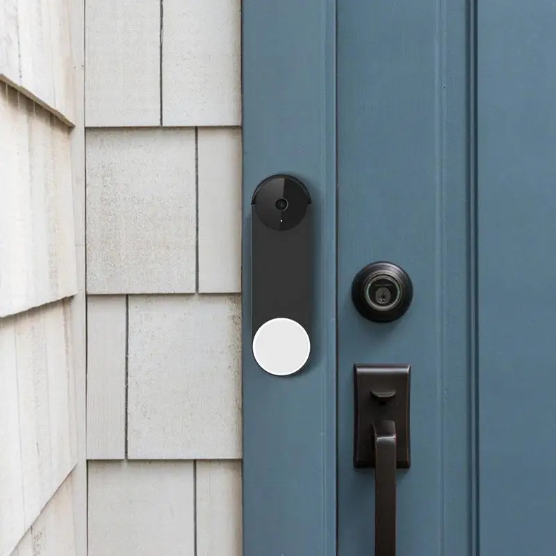 Capa protetora de silicone para campainha do Google Nest, Câmera UV, Resistente às intempéries, Impermeável, Visão Noturna, Capa de sílica