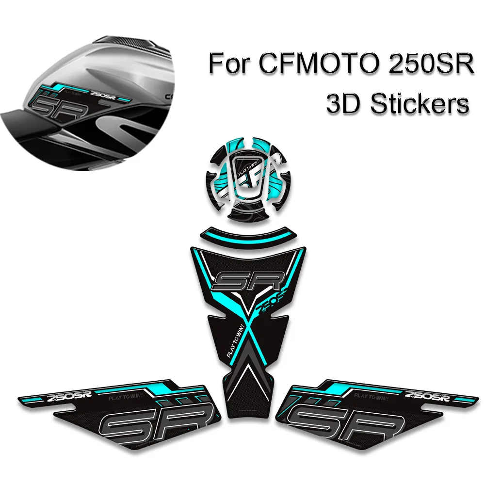 

﻿ For CFMOTO 250SR 250 SR Motorcycle Tank Pad Side Grips Gas Fuel Oil Knee Protector 3D Stickers