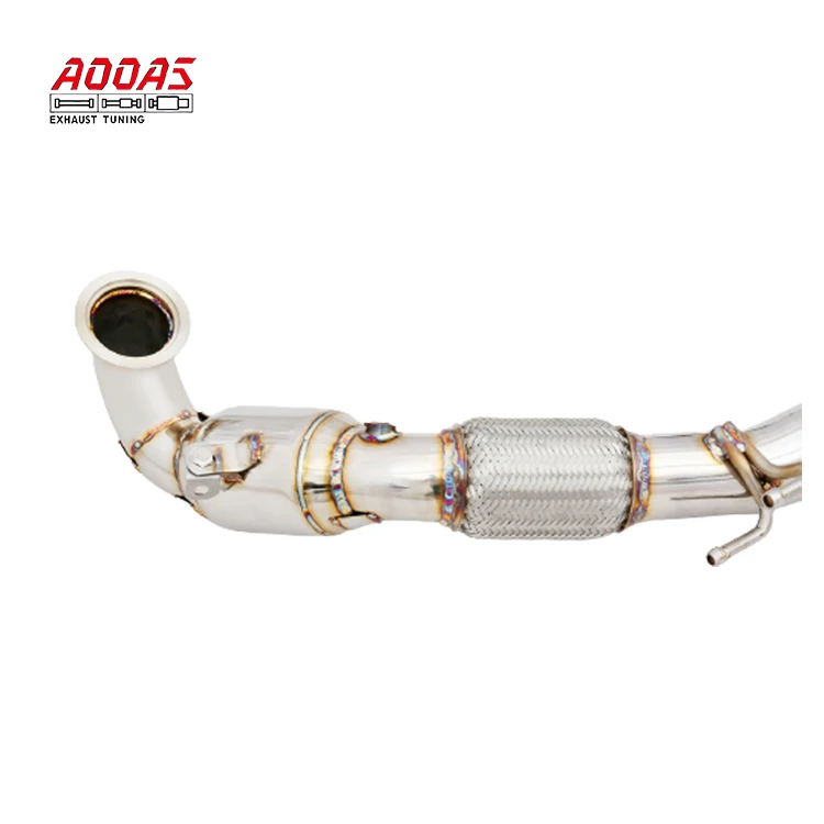 AOOAS Performance Cat Down pipe Exhaust System Upgrade For Volkswagen Golf 7 1.4T