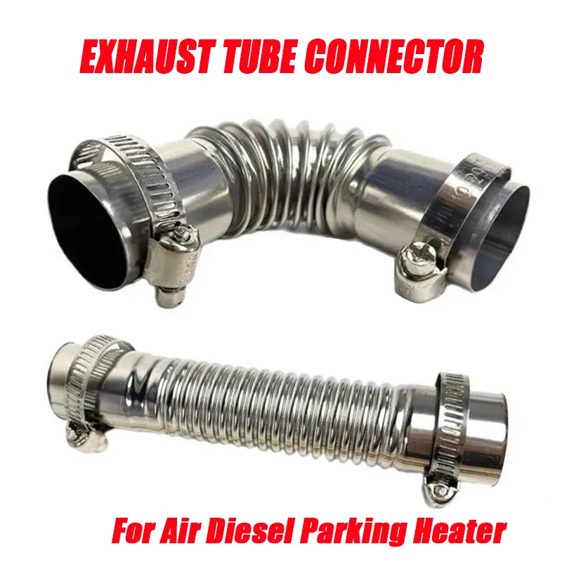 90Elbow 15cm 25mm With Clamps Exhaust Pipe Tube Elbow Connector For Car Heating Parts Eberspacher Webasto Boat Heater