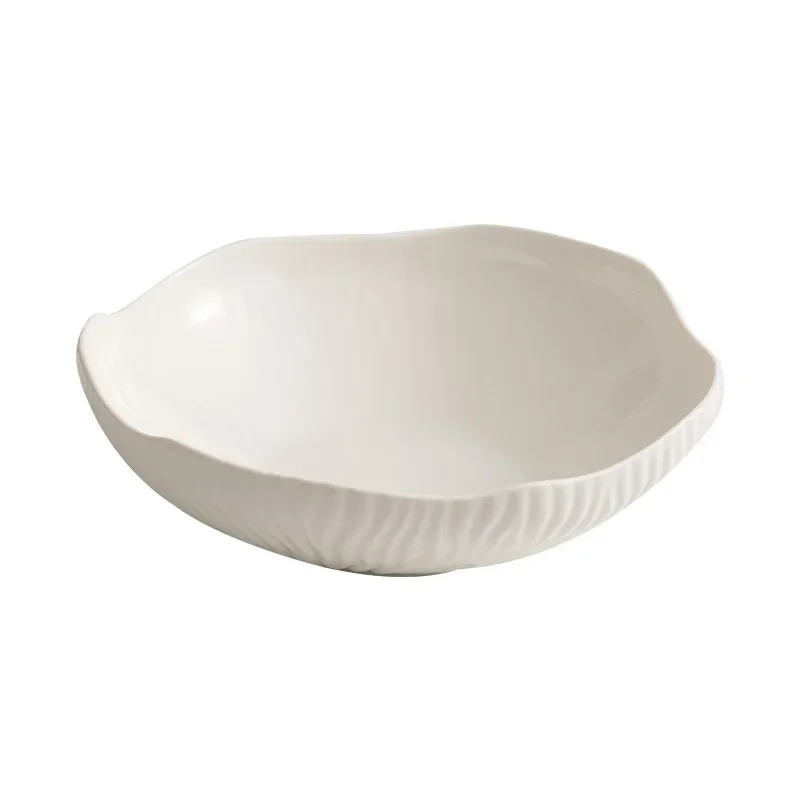 ceramic artistic conception dishes, salmon sashimi hot pot special plate, seafood posture maker commercial hotel dry ice plate