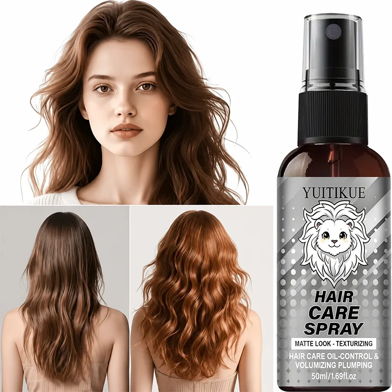 Lightweight Hair Volumizer Spray For Men Non‑Greasy Matte Finish Hair Styling Mist Daily Hairstyle Setting Product