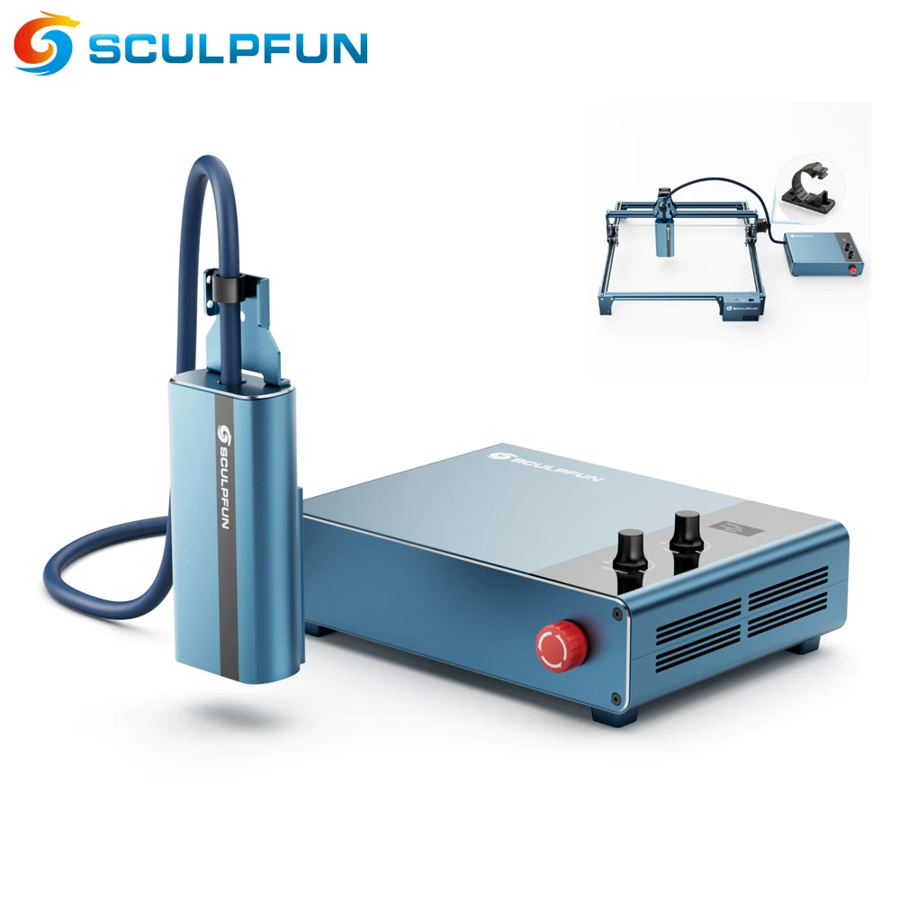 

Комплект лазерного модуля SCULPFUN IR20 20W 1064nm для резки и гравировки металла, подходит для моделей лазерных граверов SF-A9/S9/S30/S40MAX/S70MAX