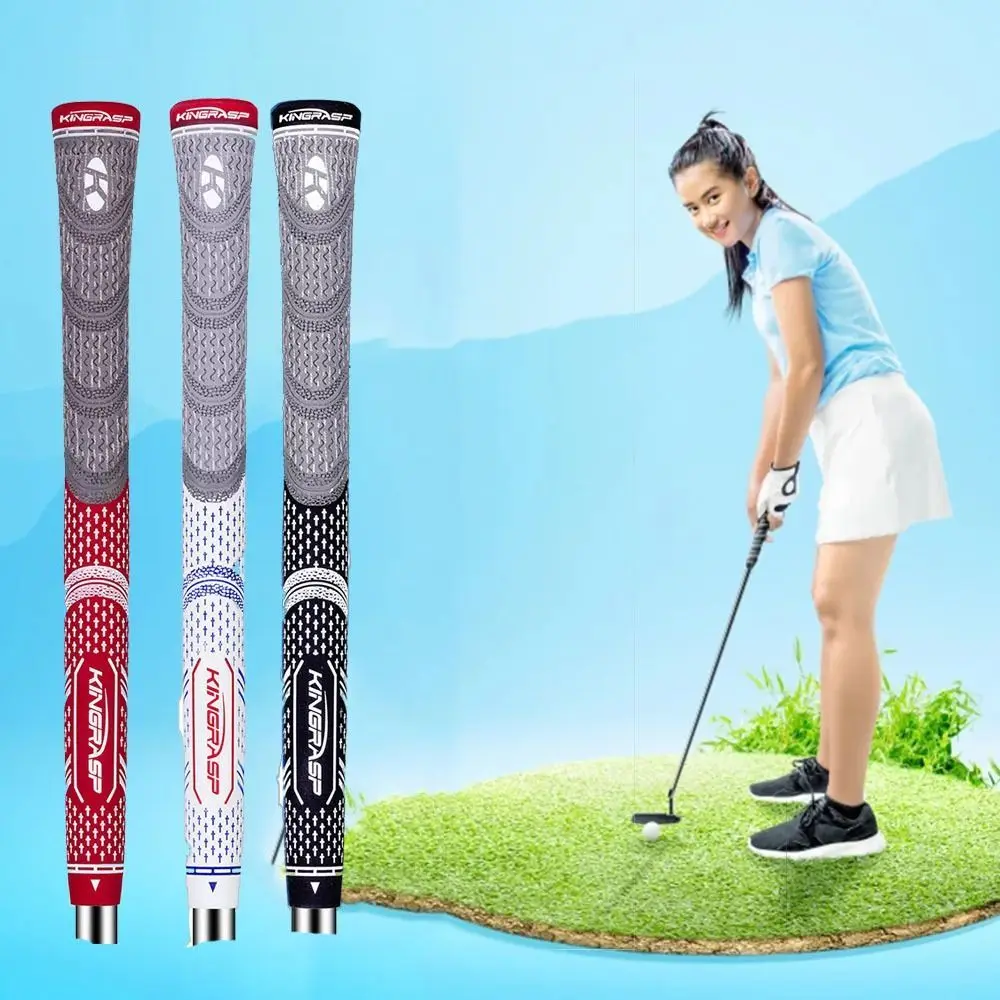 Rubber Golf Club Rubber Grip Comfortable Lightweight Golf Club Grips Non-slip Shock-absorbing Golf Swing Training Grip Golfers