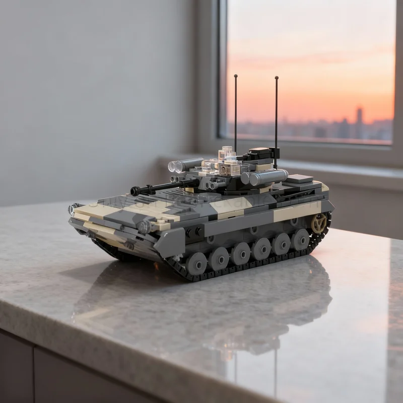 

650 деталей MOC BMP Бережок Делюкс: Конструктор-модель, архитектурные блоки, рождественский подарок, креативная идея, развивающая игрушка для детей