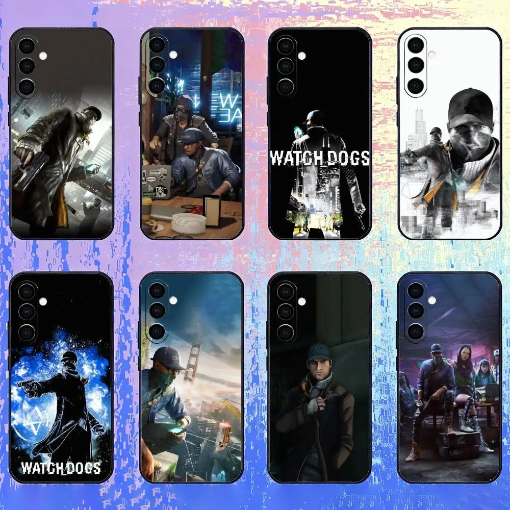 

The Fox Aiden Pearce W-Watch D-Dogs Phone Case For Samsung Galaxy A73,A72,A71,A70,A52,A51 Others Soft Black Cover