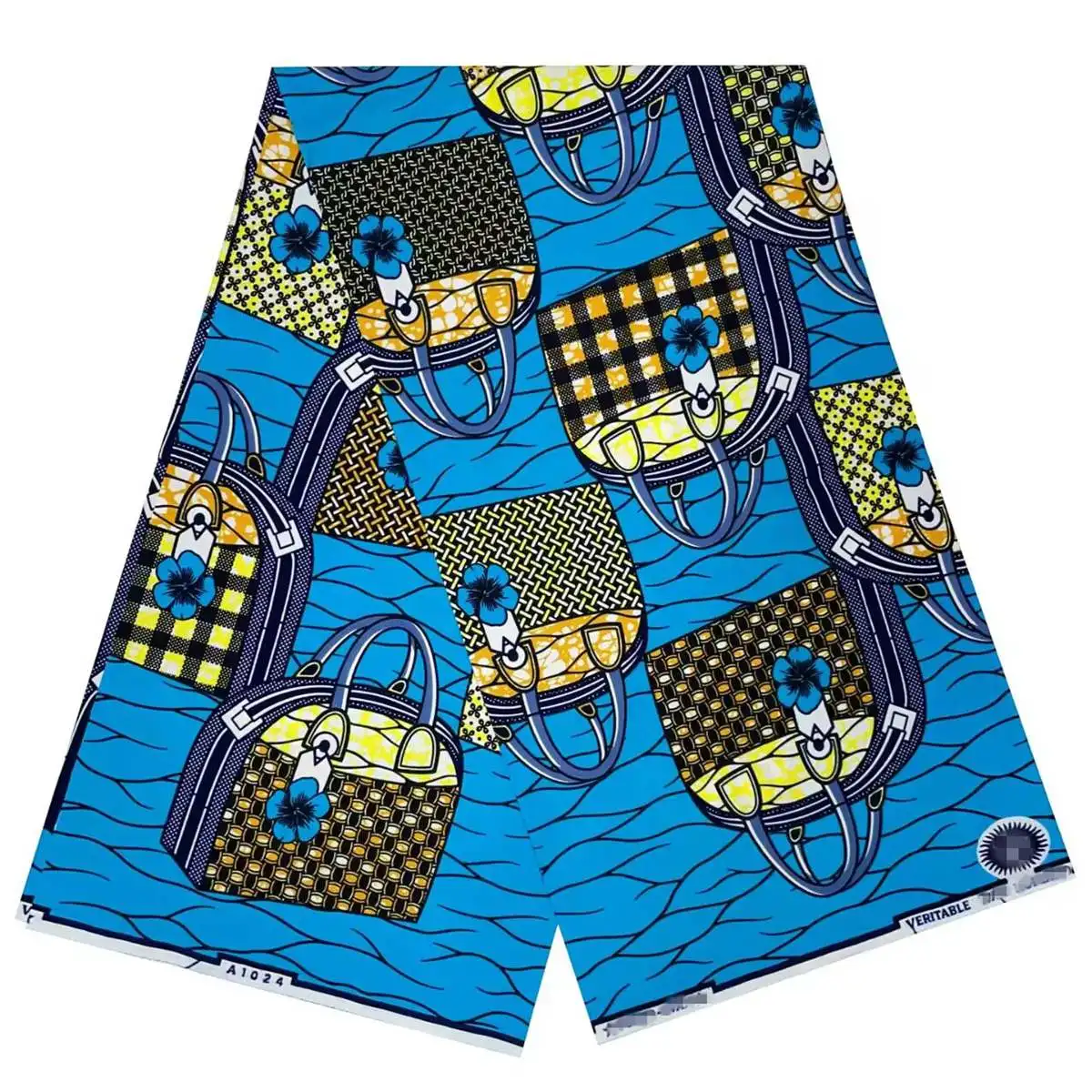 

Veritable Dutch Super-W Guaranteed Super Real Wax Print Fabric Hollandais Pagne Africa Dress 100% Cotton Wax Pagne Tissu VLS2659