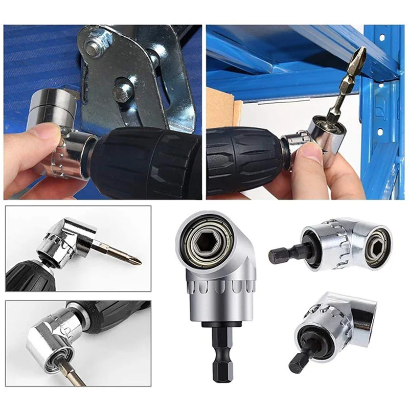 ABRW-3 Set Set di punte per cacciavite con codolo esagonale per prolunga flessibile per trapano, set di adattatori per presa universale da 9 pezzi, punta per cacciavite
