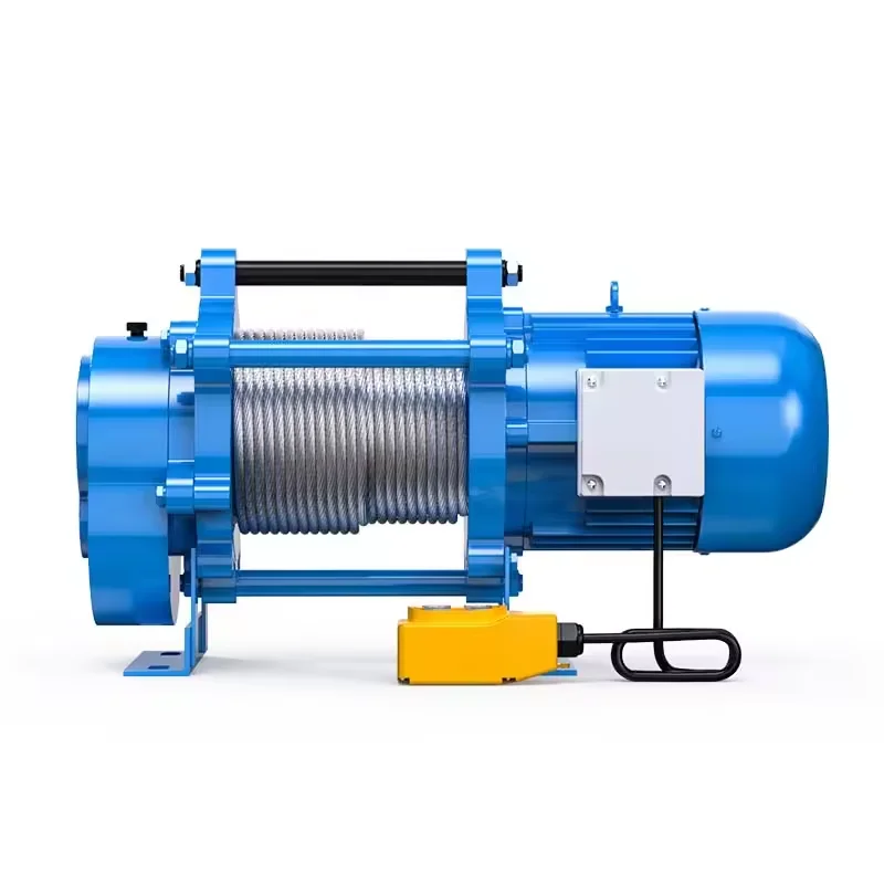 

Portable Electric Wire Rope Hoist With Remote Control 380V Power Mini Crane For Home Construction Use