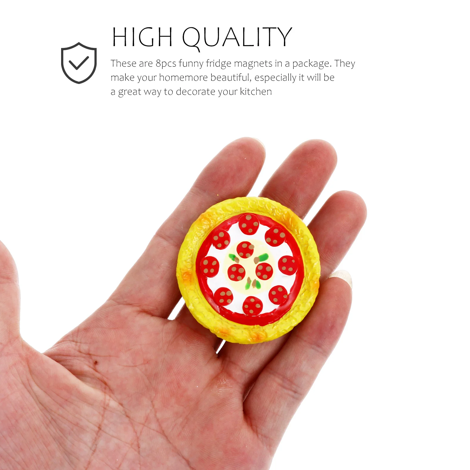 

8Pcs Breakfast Magnet Resin Fridge Sticker Cartoon Food Shapes Kitchen Decoration Refrigerator Magnetic Stickers Home Office