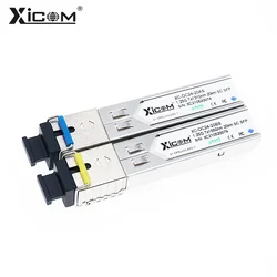 기가비트 SFP 모듈, 1.25G SC 단면 커넥터, 광섬유 모듈, 단일 섬유 1310nm/1550nm, Cisco/Mikrotik 기가비트 스위치 포함