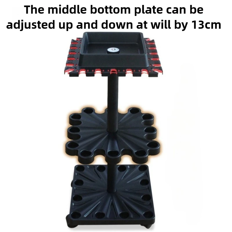 Floor-standing Fishing Rod Bracket Fishing Goods Rotatable Rod Holder ABS Lightweight Adjustable Multi-hole Rods Display Rack