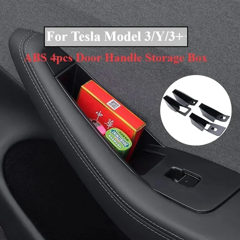 

Боковой ящик для хранения Tesla Model 3/Y, модель 3, Highland 2024, четырехдверная внутренняя ручка, полноразмерный органайзер для хранения