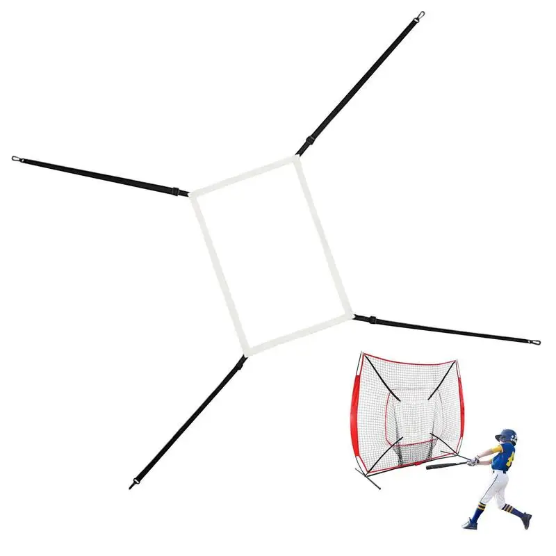 Improve Hitting Accuracy Indoors Outdoors Baseball Strike Zone Target Adjustable Softball Practice Pitching Training Aid