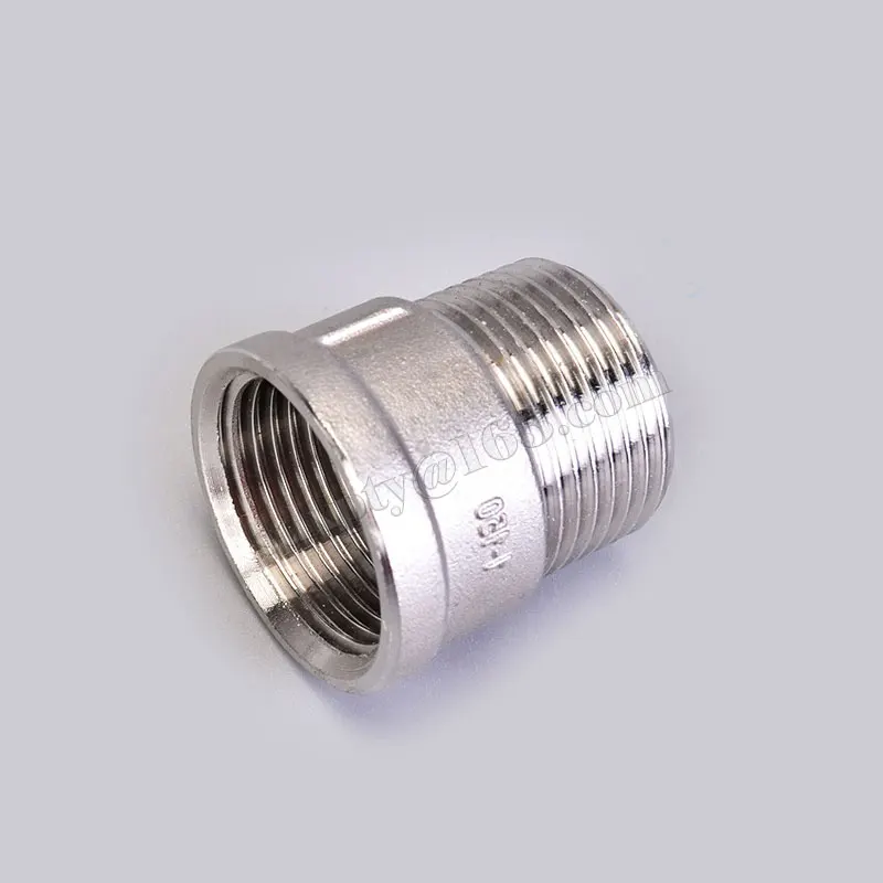 3/4 "Npt Tot 1/2" Vrouwelijke Npt Rvs Ronde Adapter Ronde Bus Bsp Man-vrouw Thread buis Connector