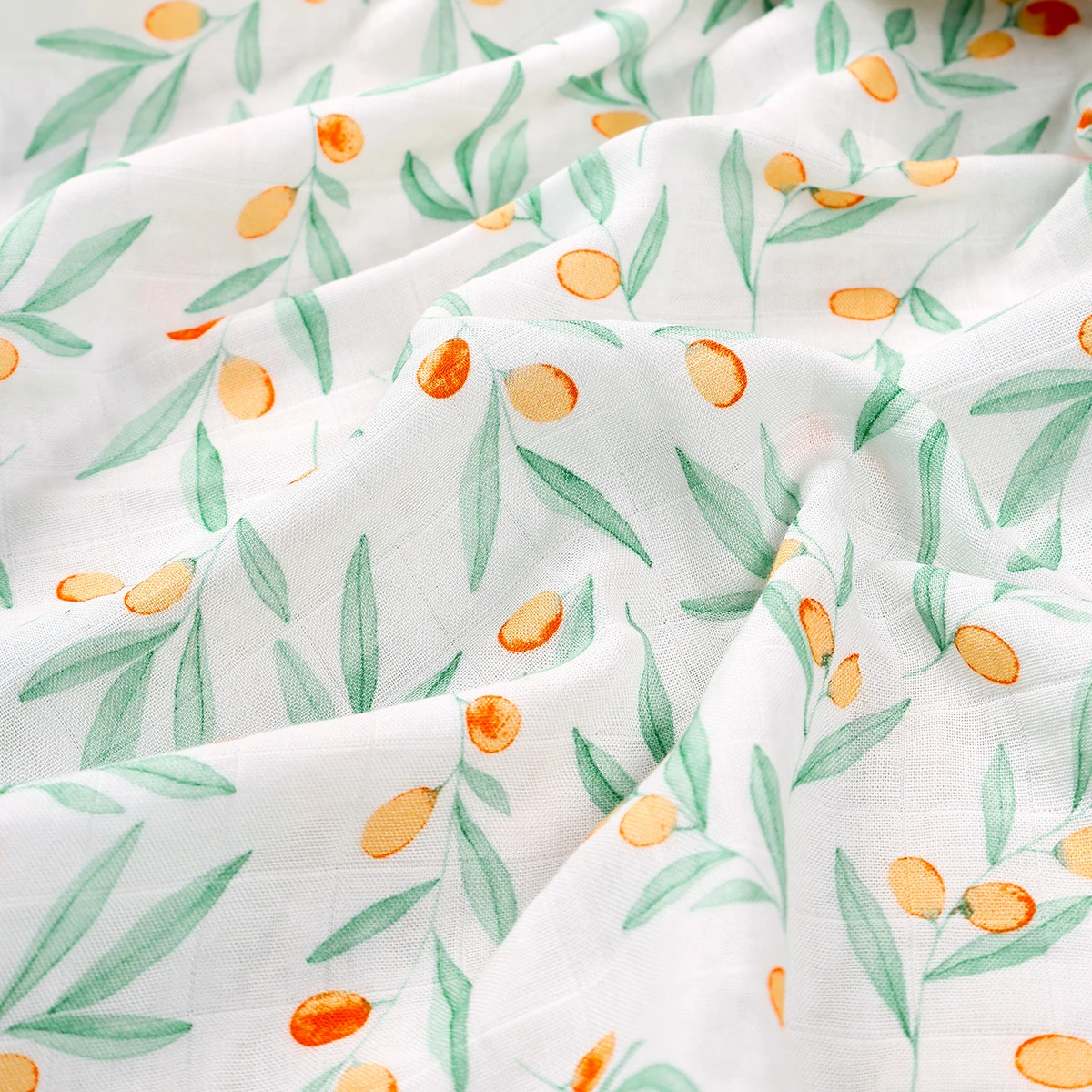 Elinfant 5PCS Set Muslin Blanket 60x60cm Soft Baby Drool Bibs Comfortable Baby Scarf 100%/Bamboo Cotton Burp Cloth image 3