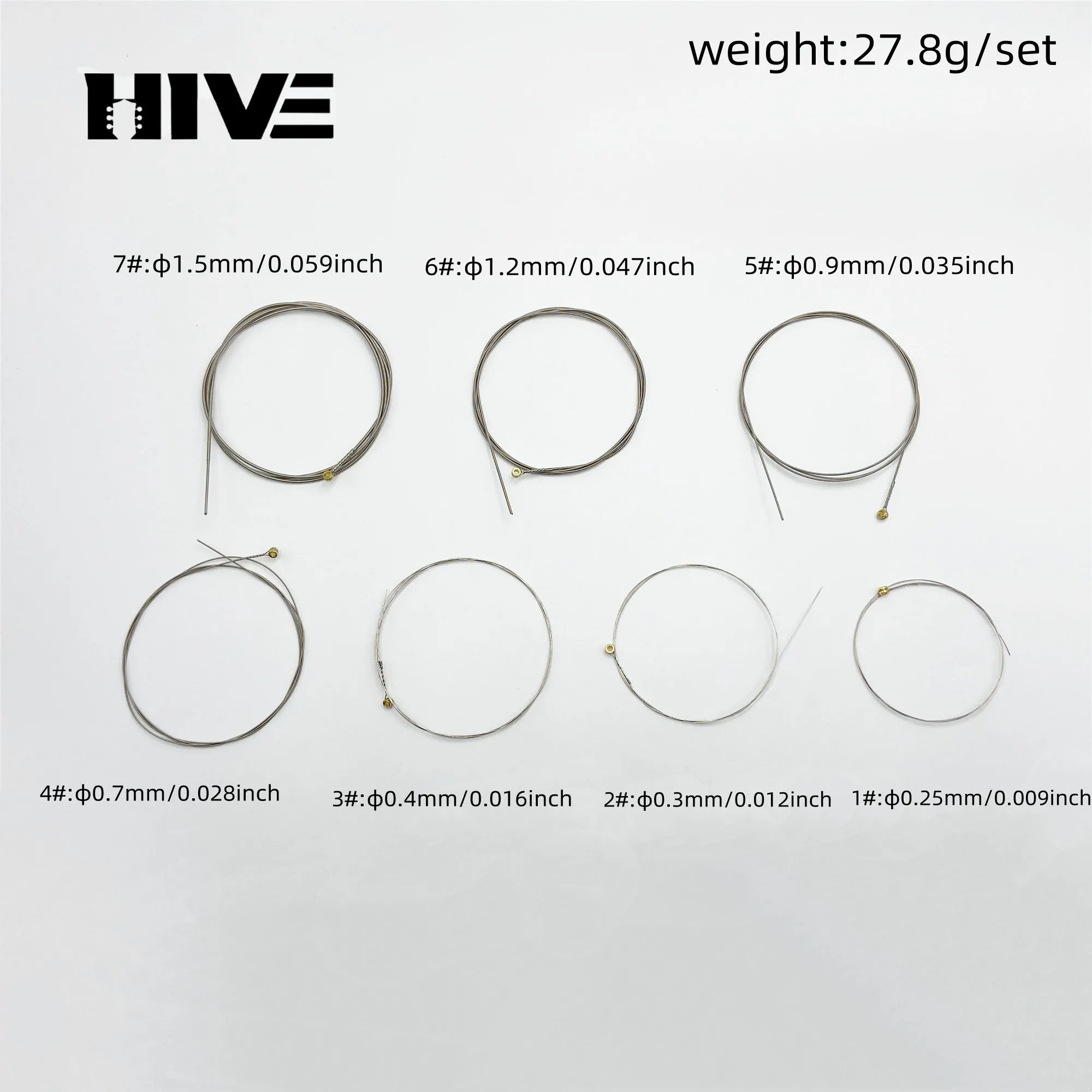 7-string Electric Guitar Strings Nickel Alloy Electric Guitar Steel Strings Steel Wire Strings Electric Guitar Strings