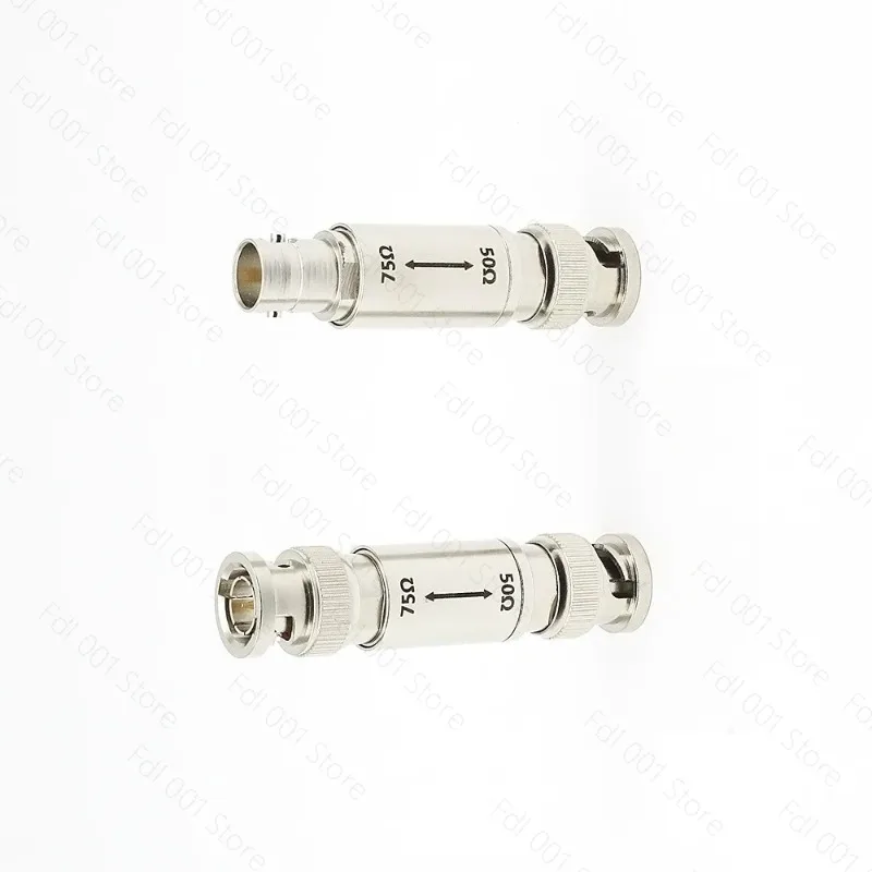 BNC Impedance Converter 50 Ohm to 75 Ohm Adapter BNC Male to BNC Female Connector 75 Ohm to 50