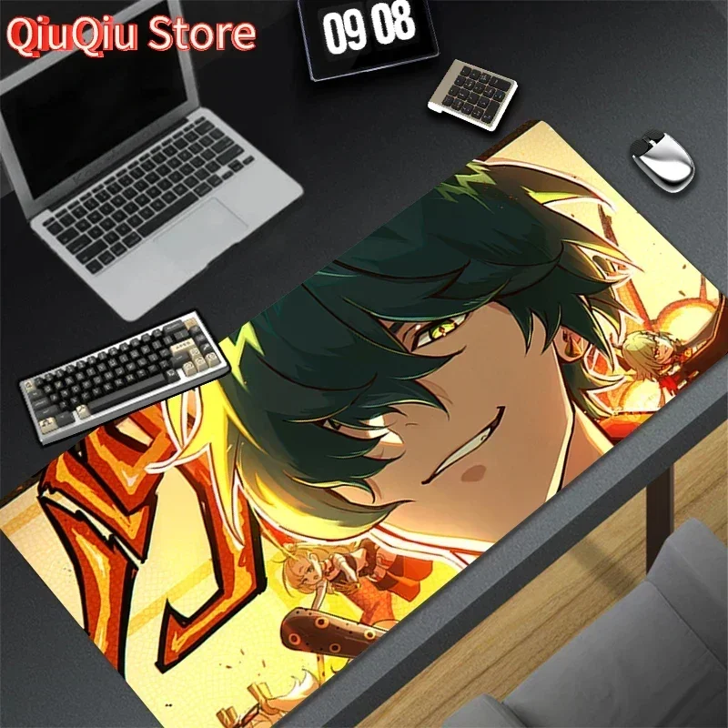 

Mouse Pad Zenless Zone Zero Lighter Desk Mat Anime Play Mat Gaming Mousepad Speed Computer and Office Gamer Cabinet Keyboard Pad