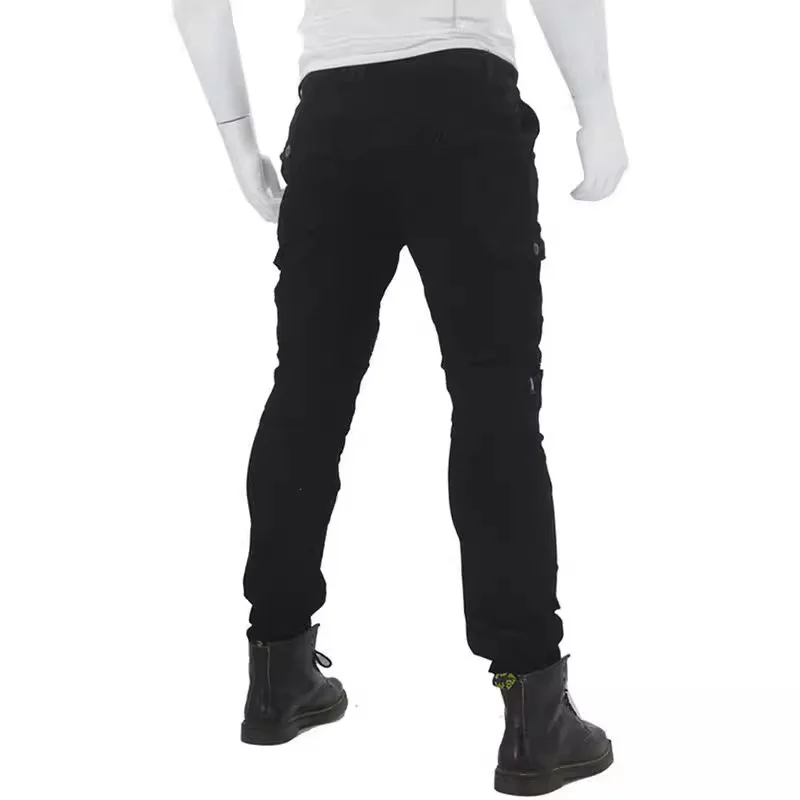 دراجة نارية السراويل الواقية الرجال دراجة نارية الجينز الضيق تنفس وزرة مقاومة للاهتراء