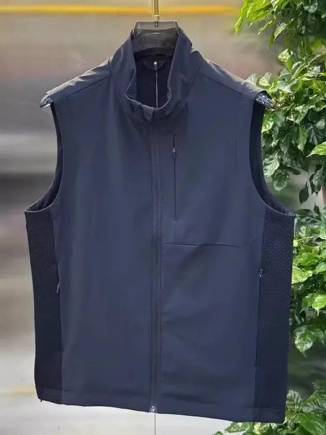 

Высококачественный мужской жилет на молнии с воротником, новая осенняя коллекция, модный, универсальный, удобный, деловой, молодежный, приталенный крой, без...