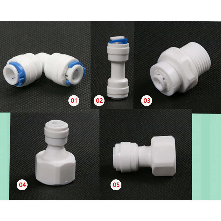 

1pc Tube Quick Joint Push In Tubing Fitting Straight/Elbow Push Fit Connectors For Homebrew Hose Quick Connecter Coupler