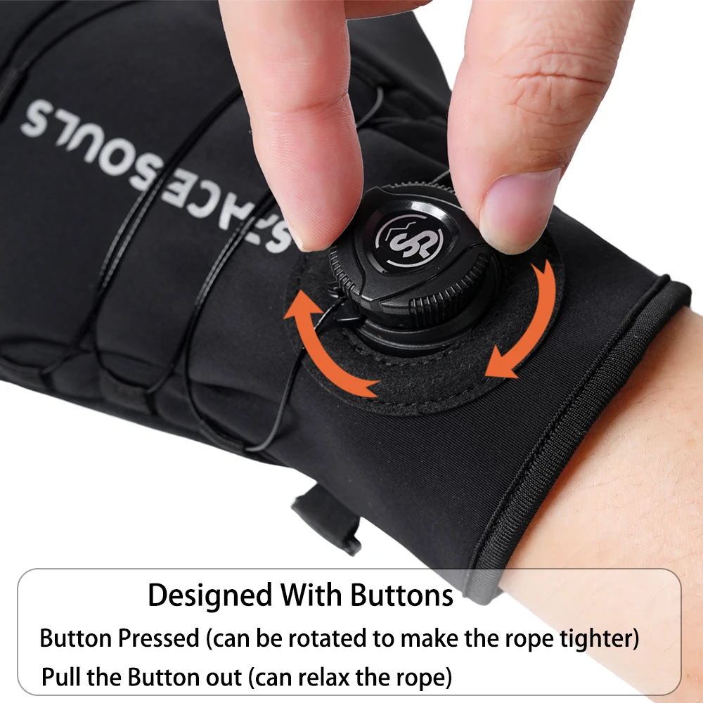 Neue Winter Schnalle Radfahren Handschuhe Unisex Winddicht Touchscreen Warme Handschuhe männer frauen Outdoor Sport Laufen Skifahren Handschuhe – Detail 11