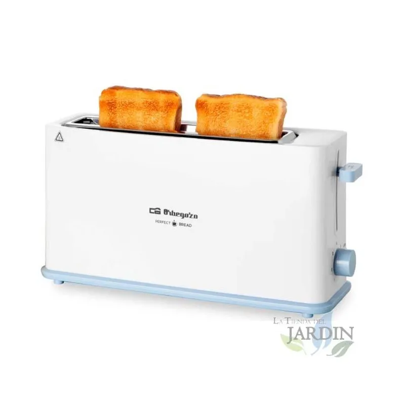 Long groove toaster Orbegozo. Wide groove for thick bread 36mm. Extra lifting system. 850 power W.