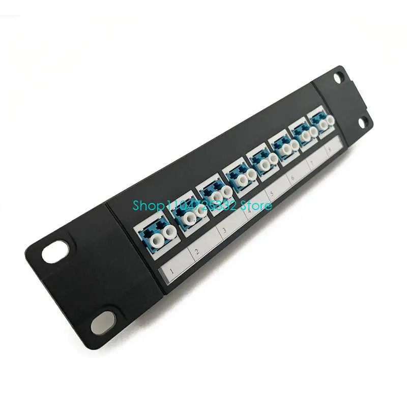 P5EA Optical Fiber Patch 8 Port with Inline Keystone Pass-Thru Coupler Patch Panel
