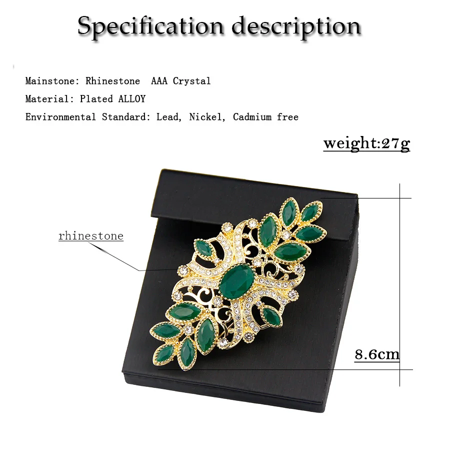 Elegent Algeria Morocco Colorful Brooches For Women Ethinc Wedding Jewelry Bohemia Baroque Scarf Caftan Brooch Pins