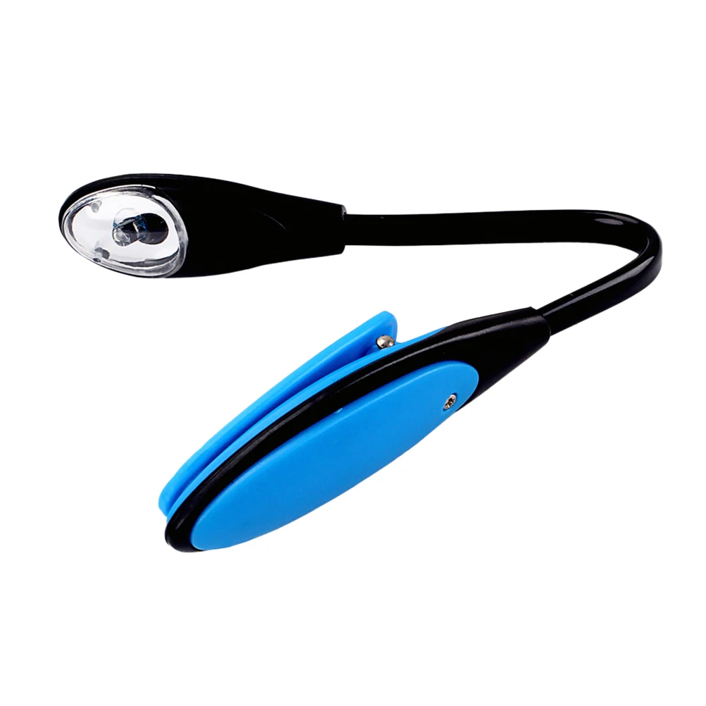 

Adjustable Clip Mini Portable LED Book Reading Light Lamp Flexible USB Novelty Light for Laptop PC Music Stand Light Lamp(Blue,1
