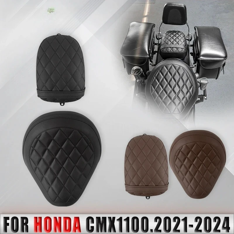 

Seat Cushion Rear Passenger Pillion Front Driver Tail Cover Leather Breathable Thickened For Honda Rebel CMX 1100 CM 2021-2024