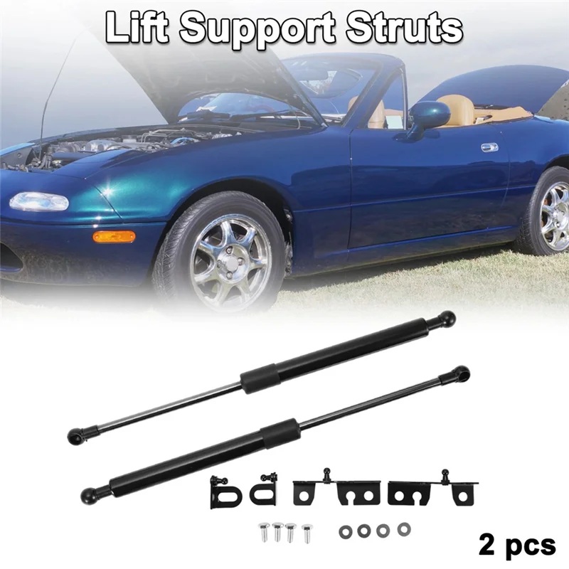 

Hood Lift Supports Front 2 Pack For Mazda MX-5 ND MX5 Miata Roadster 2015 Through 2023