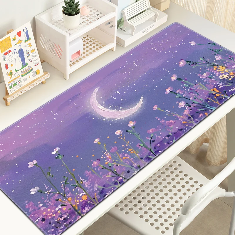 Simple Oil Painting Mouse Pad Large Rubber Anti Slip Pc Desk Accessories Mousepad For Offices And Gamer Keyboard Mats Decor Mat